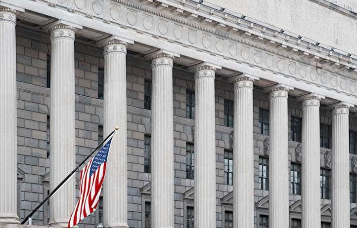 Government building facade.