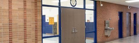 Hallway in Southfield Public School.